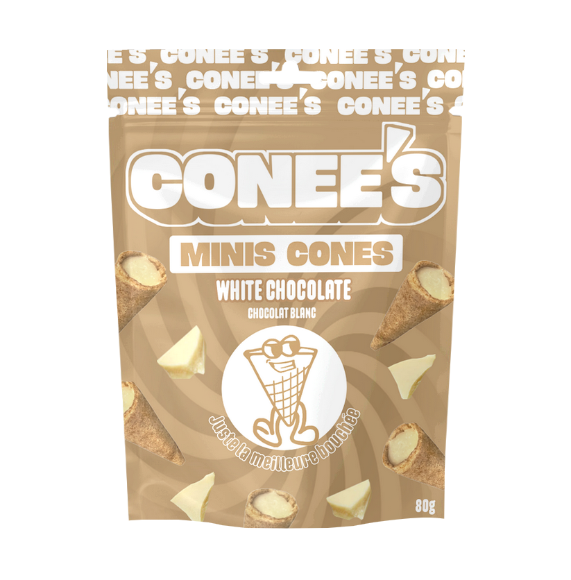 CONEE'S  /  MINI CONES CHOCOLAT BLANC /  16 x 80g