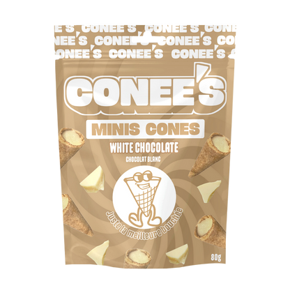 CONEE'S  /  MINI CONES CHOCOLAT BLANC /  16 x 80g