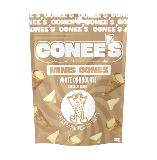 CONEE'S  /  MINI CONES CHOCOLAT BLANC /  16 x 80g