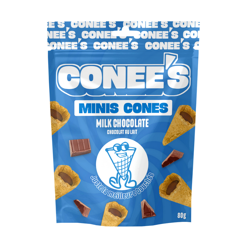 CONEE'S  /  MINI CONES CHOCOLAT AU LAIT   /  16 x 80g